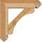 Ekena Millwork Legacy Arts and Crafts Rough Sawn Bracket w/ Offset Brace, Western Red Cedar, 6"W x 22"D x 22"H BKT0604X22X22LEC03RWR - alternate 4